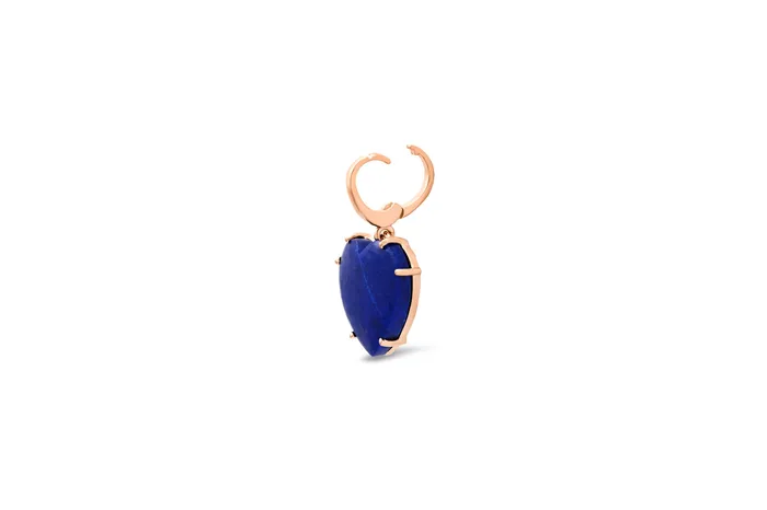 Lapis Heart Charm Shylee Rose Jewelry Charm Necklaces