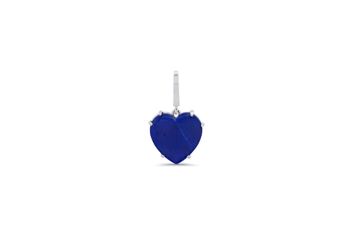 Lapis Heart Charm Shylee Rose Jewelry Charm Necklaces
