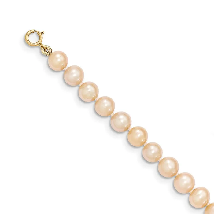 Necklaces WB Choice Jewelry 14k 56mm Pink Near Round Freshwater Cultured Pearl NecklaceWBCXF50716 Necklaces WB Choice Jewelry 14k 56mm Pink Near Round Freshwater Cultured Pearl NecklaceWBCXF50716