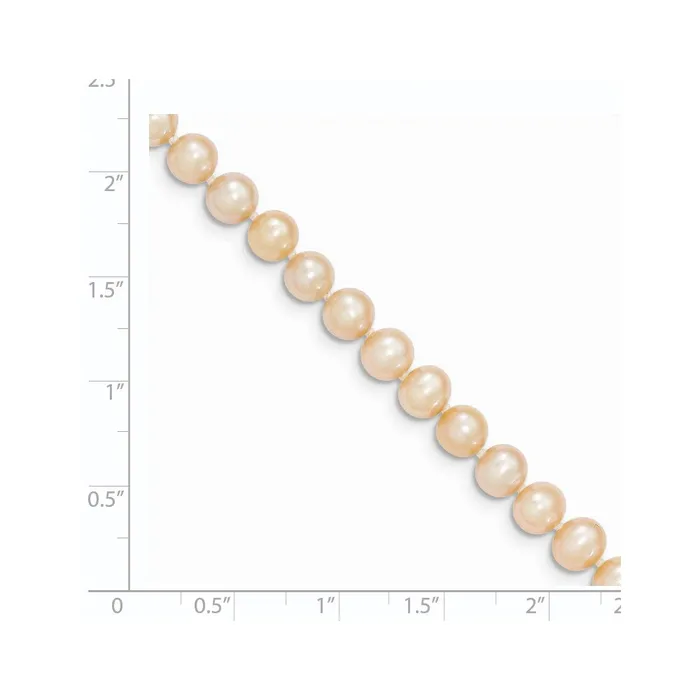 Necklaces WB Choice Jewelry 14k 56mm Pink Near Round Freshwater Cultured Pearl NecklaceWBCXF50716 Necklaces WB Choice Jewelry 14k 56mm Pink Near Round Freshwater Cultured Pearl NecklaceWBCXF50716
