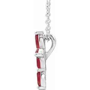 Necklaces WB Choice Jewelry Platinum Ruby Cross NecklaceR423776118PSTWBC Necklaces WB Choice Jewelry Platinum Ruby Cross NecklaceR423776118PSTWBC