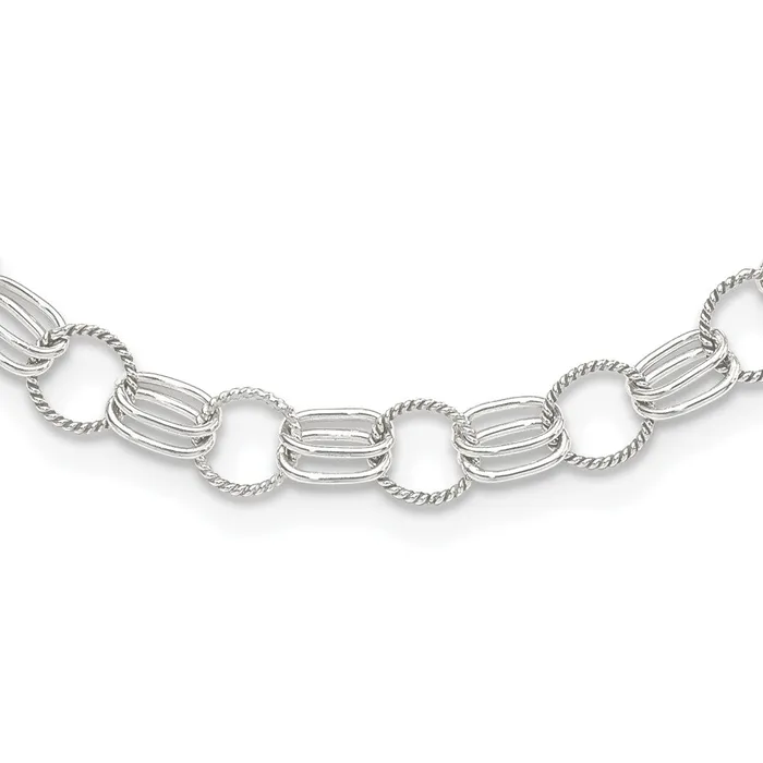 Necklaces WB Choice Jewelry Sterling Silver Twisted Link NecklaceWBCQG535918 Necklaces WB Choice Jewelry Sterling Silver Twisted Link NecklaceWBCQG535918