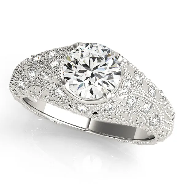 Overnight Mountings Bridal Rings Vintage Diamond Engagement Ring