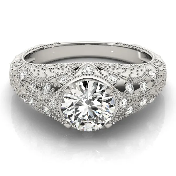 Overnight Mountings Bridal Rings Vintage Diamond Engagement Ring