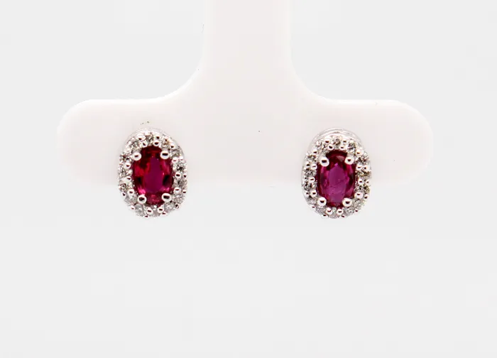 OVERNIGHT MOUNTINGS Earrings 14KW 60 CTTW RUBY AND DIAMOND EARRINGS 23 CTTW HISI2 OVERNIGHT MOUNTINGS Earrings 14KW 60 CTTW RUBY AND DIAMOND EARRINGS 23 CTTW HISI2