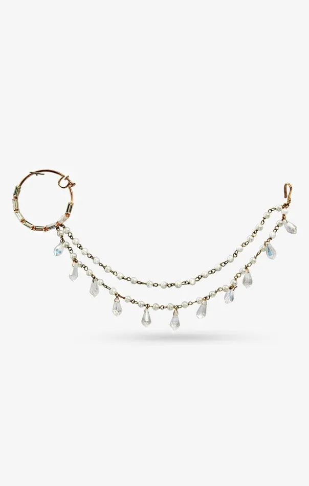 PRERTO ECOMMERCE PRIVATE LIMITED Rings Zaira Pearl Nose Ring