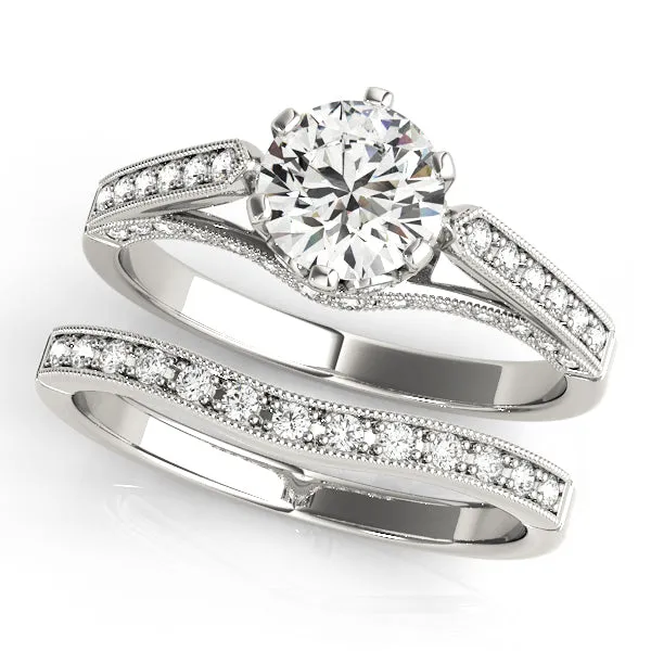 Rings Single Row Diamond Engagement Ring Overnight Mountings Fashion