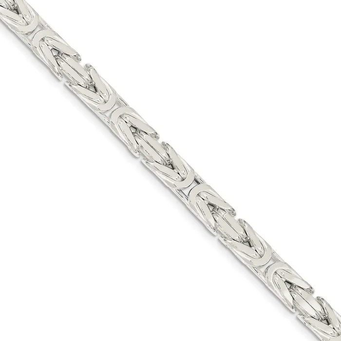 Rings Sterling Silver 75mm Byzantine ChainWBCQBZ1809 WB Choice Jewelry