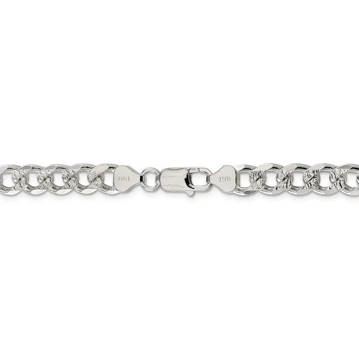 Rings Sterling Silver 8mm Pav Curb ChainWBCQCF22024 WB Choice Jewelry Rings Sterling Silver 8mm Pav Curb ChainWBCQCF22024 WB Choice Jewelry