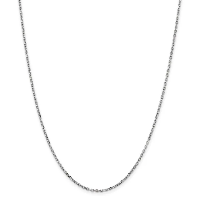 Rings WB Choice Jewelry 14k WG 18mm DC Round Open Link Cable ChainWBCPEN19816