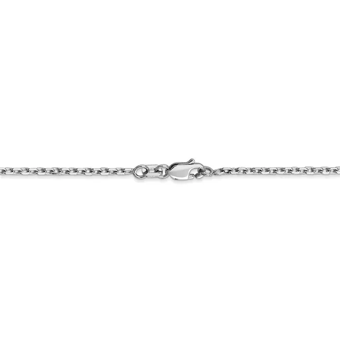 Rings WB Choice Jewelry 14k WG 18mm DC Round Open Link Cable ChainWBCPEN19816 Rings WB Choice Jewelry 14k WG 18mm DC Round Open Link Cable ChainWBCPEN19816