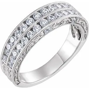 Rings WB Choice Jewelry 14K White 34 CTW Diamond Anniversary Band 653071601PSTWBC Rings WB Choice Jewelry 14K White 34 CTW Diamond Anniversary Band 653071601PSTWBC
