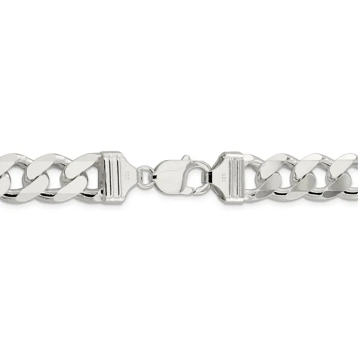Rings WB Choice Jewelry Sterling Silver 13mm Curb ChainWBCQCB3509 Rings WB Choice Jewelry Sterling Silver 13mm Curb ChainWBCQCB3509