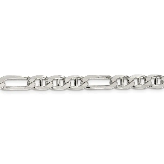 Rings WB Choice Jewelry Sterling Silver 65mm Figaro Anchor ChainWBCQAF18022 Rings WB Choice Jewelry Sterling Silver 65mm Figaro Anchor ChainWBCQAF18022