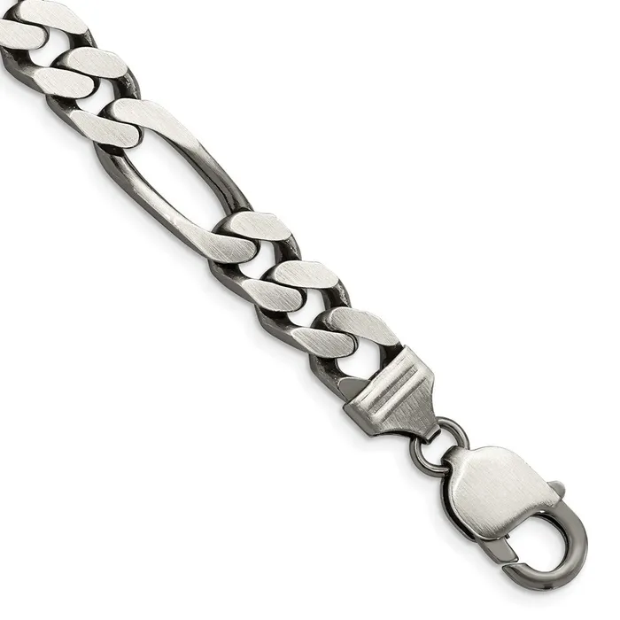 Rings WB Choice Jewelry Sterling Silver Antiqued 9mm Figaro ChainWBCQFG250A8 Rings WB Choice Jewelry Sterling Silver Antiqued 9mm Figaro ChainWBCQFG250A8