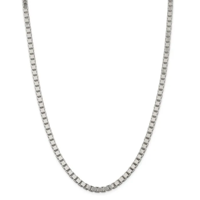 Sterling Silver 45mm Box ChainWBCQBX10024 WB Choice Jewelry Rings