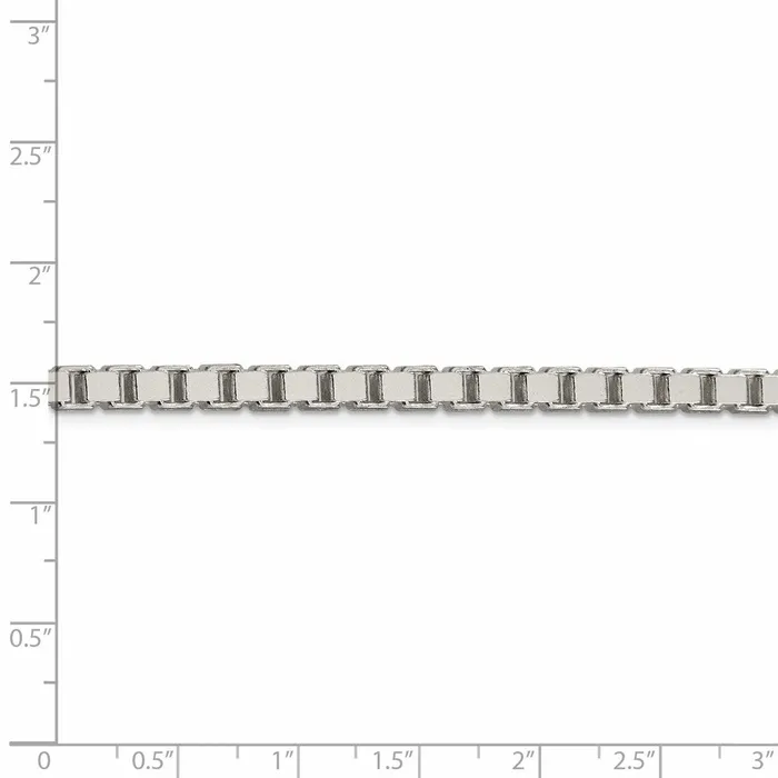 Sterling Silver 45mm Box ChainWBCQBX10024 WB Choice Jewelry Rings Sterling Silver 45mm Box ChainWBCQBX10024 WB Choice Jewelry Rings