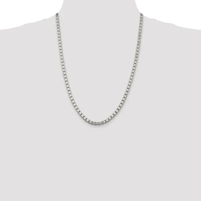 Sterling Silver 45mm Box ChainWBCQBX10024 WB Choice Jewelry Rings Sterling Silver 45mm Box ChainWBCQBX10024 WB Choice Jewelry Rings