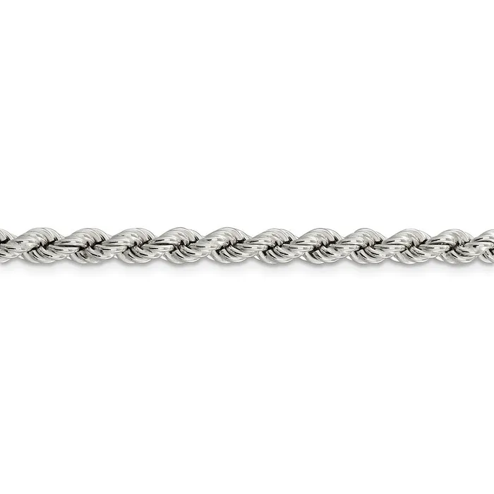 Sterling Silver 53mm Semisolid Rope ChainWBCQFC11924 WB Choice Jewelry Rings Sterling Silver 53mm Semisolid Rope ChainWBCQFC11924 WB Choice Jewelry Rings