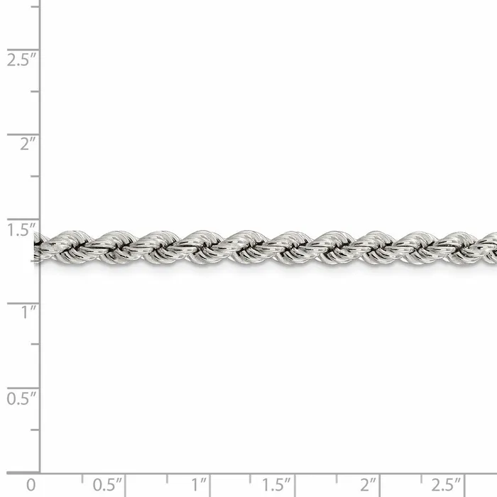 Sterling Silver 53mm Semisolid Rope ChainWBCQFC11924 WB Choice Jewelry Rings Sterling Silver 53mm Semisolid Rope ChainWBCQFC11924 WB Choice Jewelry Rings