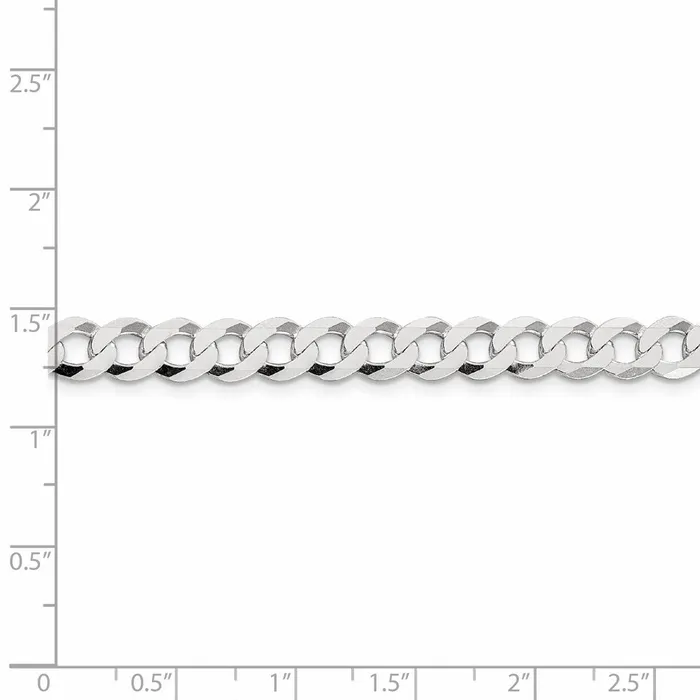 Sterling Silver 68mm Flat Curb ChainWBCQLB18030 WB Choice Jewelry Rings Sterling Silver 68mm Flat Curb ChainWBCQLB18030 WB Choice Jewelry Rings