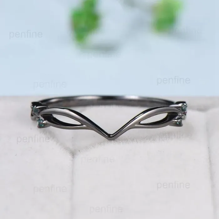 Unique black gold moss agate ring set Nature Inspired kite cut green agate engagement ring cluster emerald eye wedding ring set for women PENFINE Rings Unique black gold moss agate ring set Nature Inspired kite cut green agate engagement ring cluster emerald eye wedding ring set for women PENFINE Rings