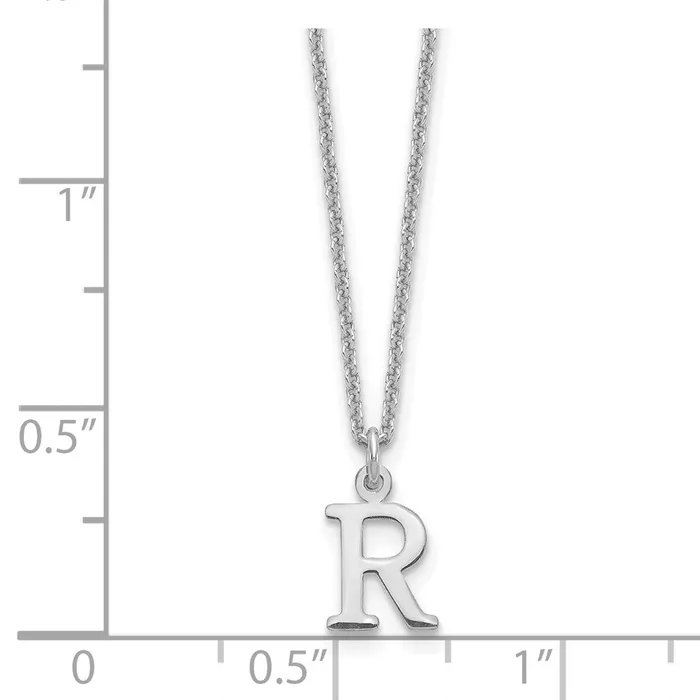 WB Choice Jewelry 14KW Cutout Letter R Initial NecklaceWBCXNA727WR Necklaces WB Choice Jewelry 14KW Cutout Letter R Initial NecklaceWBCXNA727WR Necklaces