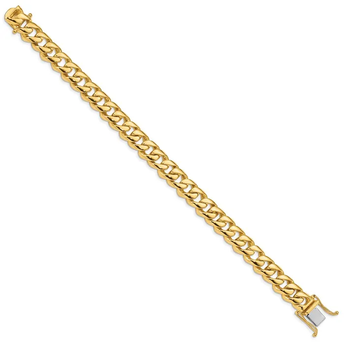 WB Choice Jewelry Bracelets 14k 96mm Handpolished Rounded Curb Link BraceletWBCLK1268 WB Choice Jewelry Bracelets 14k 96mm Handpolished Rounded Curb Link BraceletWBCLK1268
