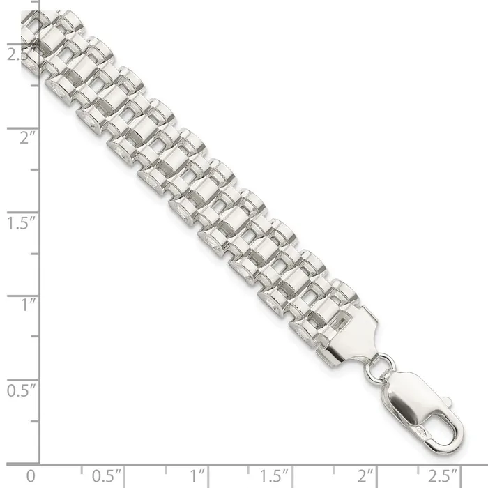 WB Choice Jewelry Bracelets Sterling Silver Polished Fancy Link BraceletWBCQG5824775 WB Choice Jewelry Bracelets Sterling Silver Polished Fancy Link BraceletWBCQG5824775