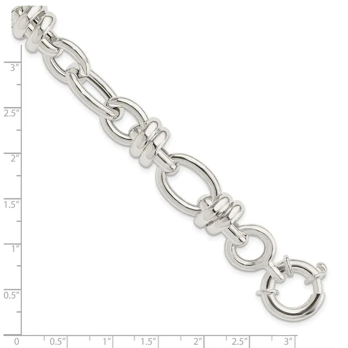 WB Choice Jewelry Bracelets Sterling Silver Polished Fancy Link BraceletWBCQG596585 WB Choice Jewelry Bracelets Sterling Silver Polished Fancy Link BraceletWBCQG596585