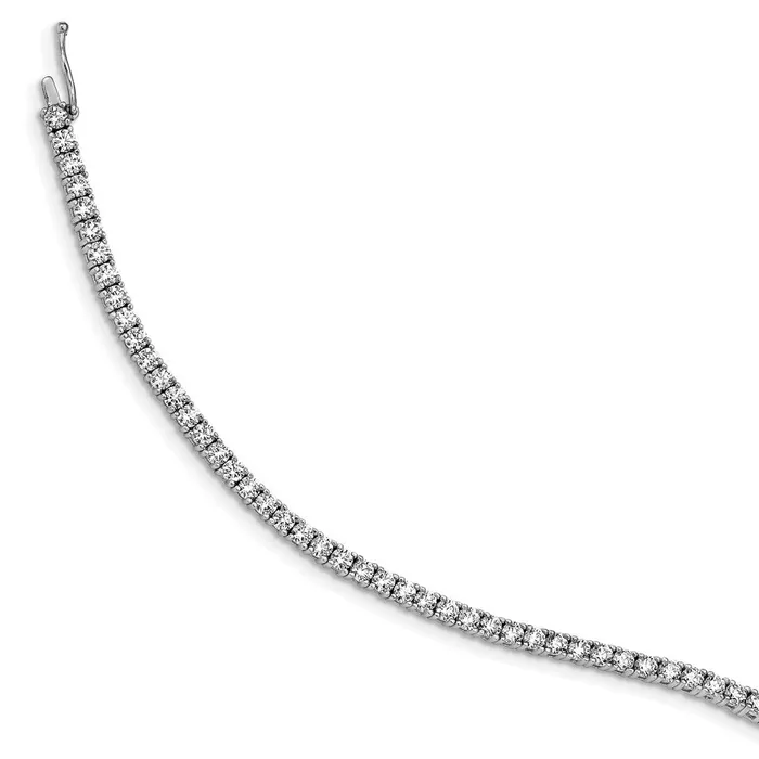 WB Choice Jewelry Bracelets Sterling Silver Rhodiumplated CZ 7in BraceletWBCQG34877 WB Choice Jewelry Bracelets Sterling Silver Rhodiumplated CZ 7in BraceletWBCQG34877