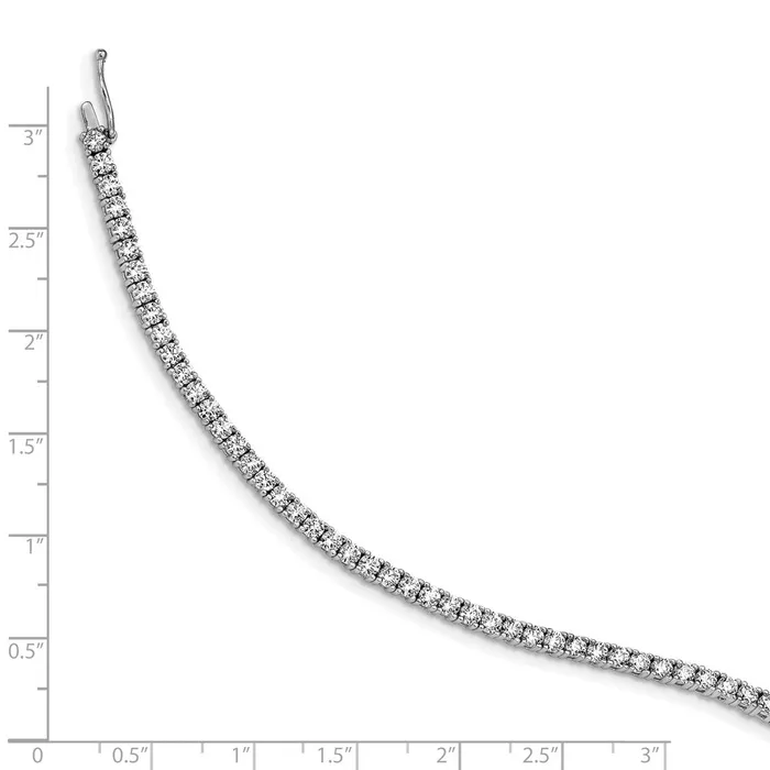 WB Choice Jewelry Bracelets Sterling Silver Rhodiumplated CZ 7in BraceletWBCQG34877 WB Choice Jewelry Bracelets Sterling Silver Rhodiumplated CZ 7in BraceletWBCQG34877
