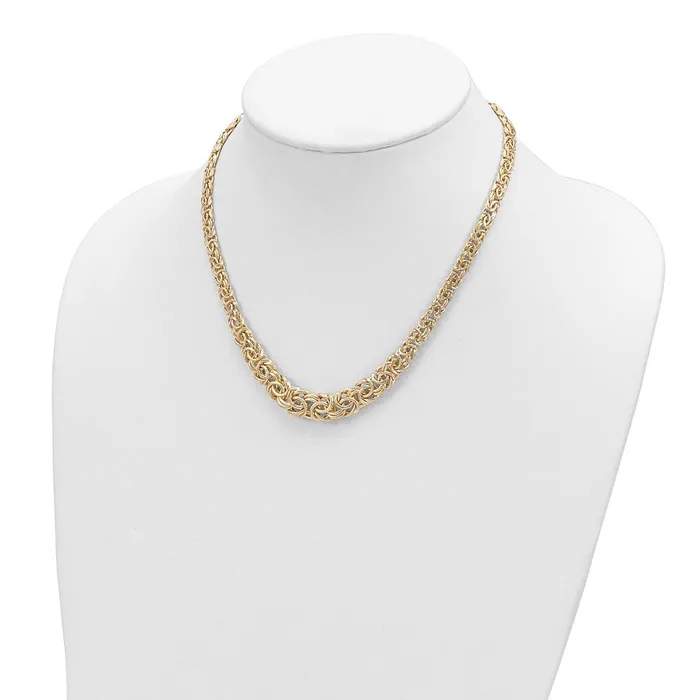 WB Choice Jewelry Necklaces 14k Graduated Byzantine NecklaceWBCSF28131725 WB Choice Jewelry Necklaces 14k Graduated Byzantine NecklaceWBCSF28131725