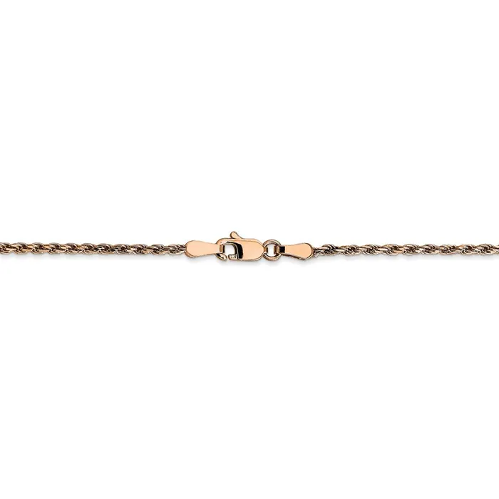WB Choice Jewelry Necklaces 14k Rose Gold 18mm DC Machinemade Rope ChainWBCR01416 WB Choice Jewelry Necklaces 14k Rose Gold 18mm DC Machinemade Rope ChainWBCR01416
