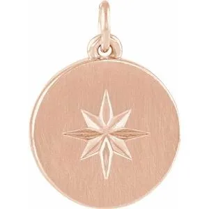 WB Choice Jewelry Necklaces 14K Rose Starburst Disc Pendant 86649103PSTWBC WB Choice Jewelry Necklaces 14K Rose Starburst Disc Pendant 86649103PSTWBC