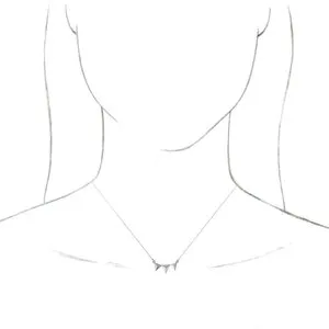 WB Choice Jewelry Necklaces 14K White Pyramid 1618 Necklace 86671600PSTWBC WB Choice Jewelry Necklaces 14K White Pyramid 1618 Necklace 86671600PSTWBC
