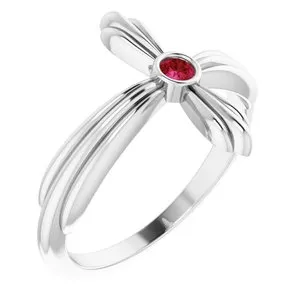 WB Choice Jewelry Platinum Ruby Sideways Cross Ring R43069633PSTWBC Rings WB Choice Jewelry Platinum Ruby Sideways Cross Ring R43069633PSTWBC Rings