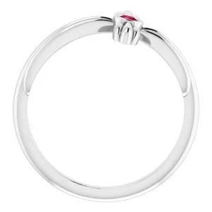 WB Choice Jewelry Platinum Ruby Sideways Cross Ring R43069633PSTWBC Rings WB Choice Jewelry Platinum Ruby Sideways Cross Ring R43069633PSTWBC Rings