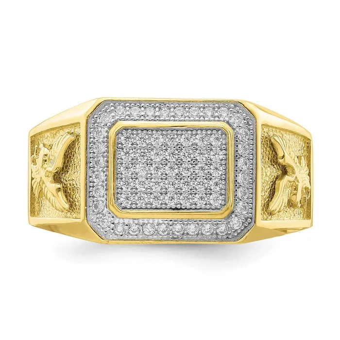 WB Choice Jewelry Rings 10K Mens CZ Eagle RingWBC10C1420 WB Choice Jewelry Rings 10K Mens CZ Eagle RingWBC10C1420