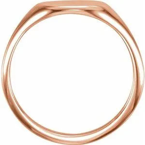 WB Choice Jewelry Rings 14K Rose 11x9 mm Oval Signet Ring51551103PSTWBC WB Choice Jewelry Rings 14K Rose 11x9 mm Oval Signet Ring51551103PSTWBC