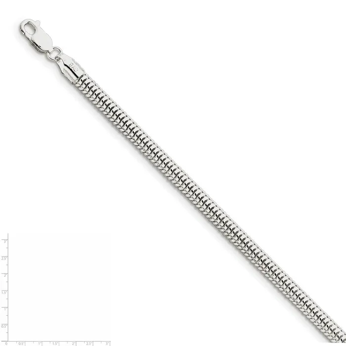 WB Choice Jewelry Rings Sterling Silver 5mm Round Snake ChainWBCQSNL12020 WB Choice Jewelry Rings Sterling Silver 5mm Round Snake ChainWBCQSNL12020