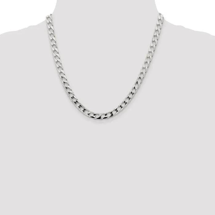 WB Choice Jewelry Rings Sterling Silver 625mm Flat Open Curb ChainWBCQFOC22020 WB Choice Jewelry Rings Sterling Silver 625mm Flat Open Curb ChainWBCQFOC22020