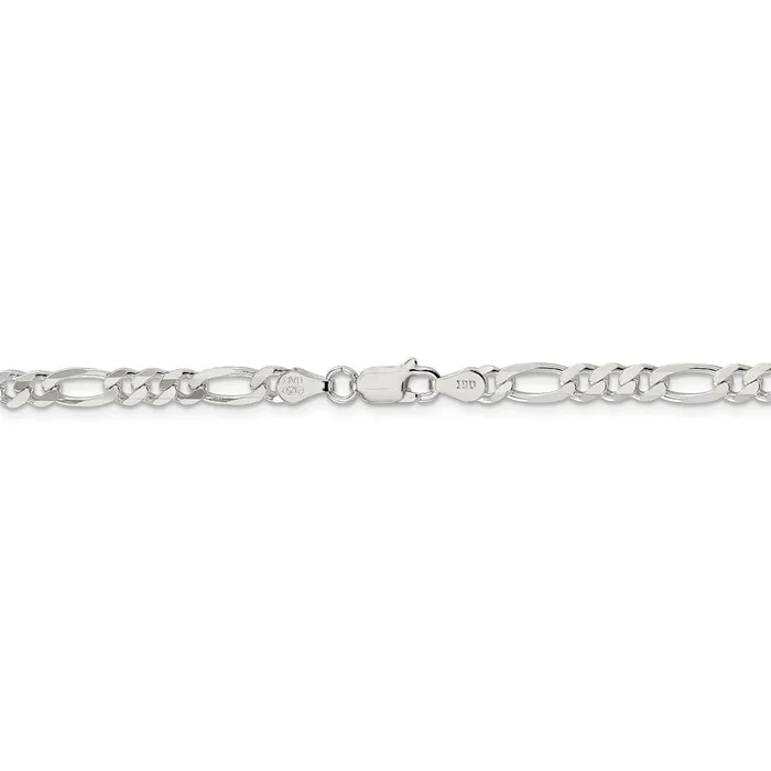 WB Choice Jewelry Sterling Silver 45mm Figaro ChainWBCQFG12022 Rings WB Choice Jewelry Sterling Silver 45mm Figaro ChainWBCQFG12022 Rings