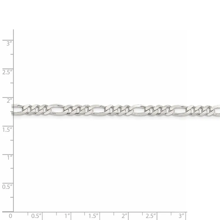 WB Choice Jewelry Sterling Silver 45mm Figaro ChainWBCQFG12022 Rings WB Choice Jewelry Sterling Silver 45mm Figaro ChainWBCQFG12022 Rings
