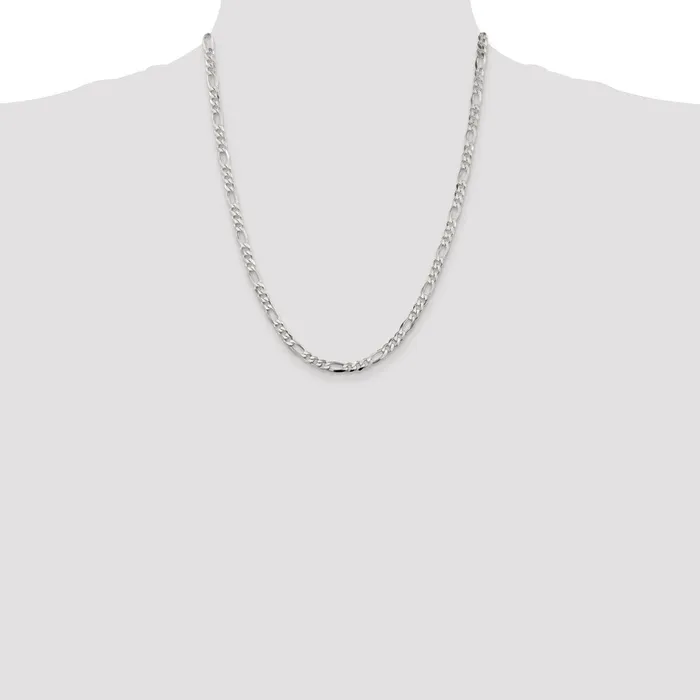 WB Choice Jewelry Sterling Silver 45mm Figaro ChainWBCQFG12022 Rings WB Choice Jewelry Sterling Silver 45mm Figaro ChainWBCQFG12022 Rings