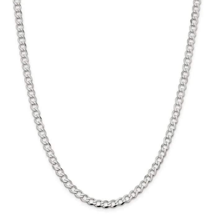 WB Choice Jewelry Sterling Silver 53mm Semisolid Flat Curb ChainWBCQLFB12016 Rings WB Choice Jewelry Sterling Silver 53mm Semisolid Flat Curb ChainWBCQLFB12016 Rings