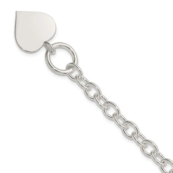 WB Choice Jewelry Sterling Silver Engraveable Heart BraceletWBCQG146275 Bracelets WB Choice Jewelry Sterling Silver Engraveable Heart BraceletWBCQG146275 Bracelets