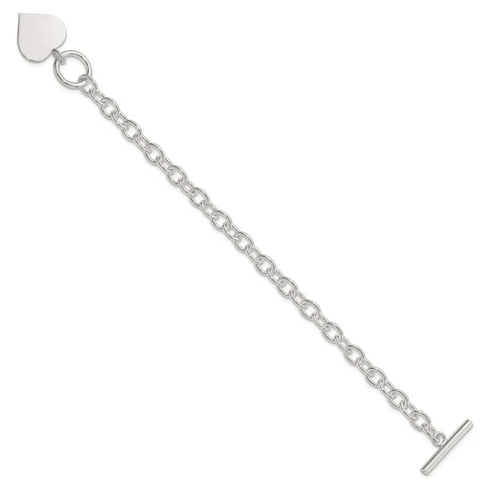 WB Choice Jewelry Sterling Silver Engraveable Heart BraceletWBCQG146275 Bracelets WB Choice Jewelry Sterling Silver Engraveable Heart BraceletWBCQG146275 Bracelets