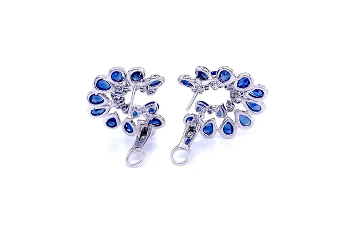 Albert Hern Earrings Earrings 18kt Gold LookAtMe Sapphire Diamonds Albert Hern Earrings Earrings 18kt Gold LookAtMe Sapphire Diamonds