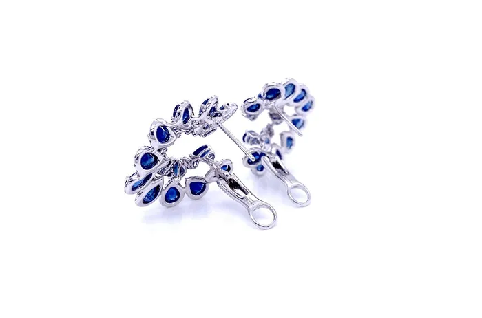 Albert Hern Earrings Earrings 18kt Gold LookAtMe Sapphire Diamonds Albert Hern Earrings Earrings 18kt Gold LookAtMe Sapphire Diamonds